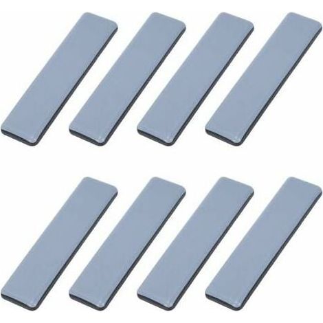 Kaelt - Patins Meubles Lourds Patins Téflon Auto-adhésif Rectangle Anti-vibration Patins Glisseurs pour Meubles Bleu/Black Dérapage Super planeurs (8 Pièces 25mm100mm) (1/4)