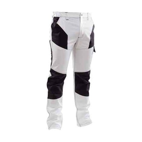Pantalone da Lavoro Stretch Bianco Grigio Tg. L (52 54) (1/2)
