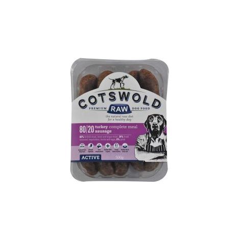 Cotswold Raw Active Sausage Turkey - 500g - 383903