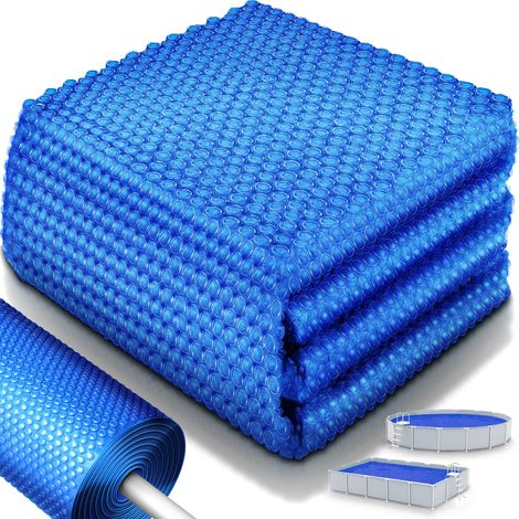 tillvex® Premium Pool Solarabdeckplane 400 µm Rechteckig 300x200 cm Solarfolie Wärmeplane zuschneidbar Solarplane Solarabdeckung Poolheizung Poolsolarplane für Wassererwärmung (1/5)