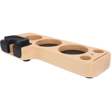 Station de tassage café en bois compatible presse 51mm 53mm 58mm et distributeur Accessoire café polyvalent (1/5)
