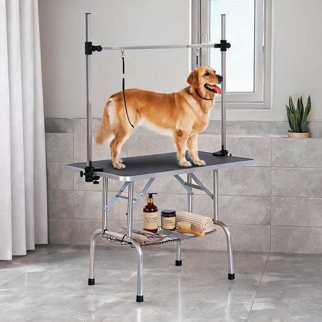 Accessoire de toilettage pour chien réglable de 20 à 80 cm negro (1/5)