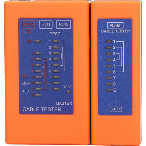 RJ45-Netzwerkkabeltester, Multifunktions-Durchgangsprüfer, separate Ausführung, ABS, Kabelsuchgerät zur Leitungsprüfung (1/5)