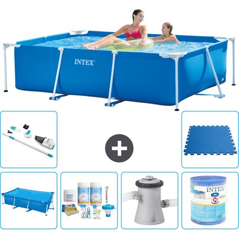 Intex Piscine Tubulaire Rectangulaire - 220x150x60 cm - 7-pièces S40061 (1/5)