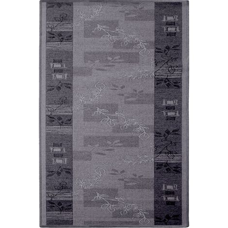 Teppichläufer Akzent Grau 80 x 200 cm (1/5)