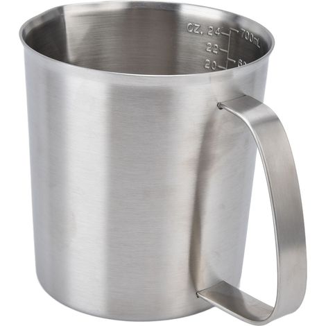 Verre doseur gradué 700ML pour lait, cuisine, pâtisserie et restaurant (1/5)