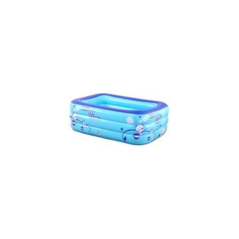Baignoire gonflable pour bébé – Pliable et résistante, PVC, bleue, 120x70x38cm (1/4)