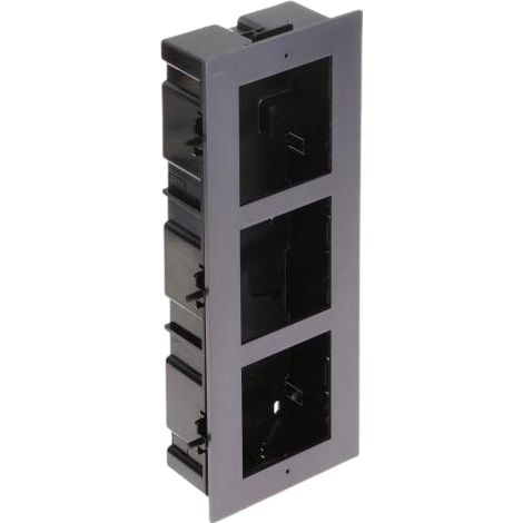 Hikvision Caja empotrable negro y grafito robusta