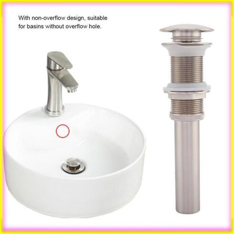 keenso Bonde escamotable (Or Rose)G1 1/4 Lavabo De Salle De Bain En Laiton Évier Escamotable bricolage manchon Or Nickelé brossé (1/5)
