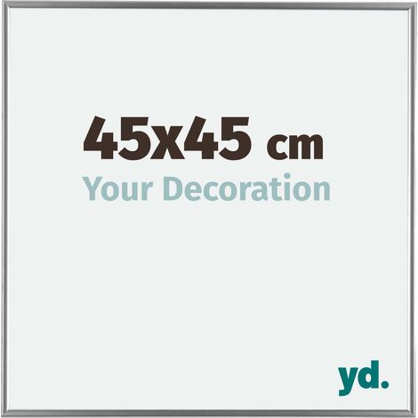 yd. - Cadre photo 45x45 - Argent Brillant - Plastique - Evry (1/5)
