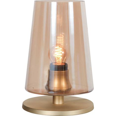 Steinhauer - lampada da tavolo - Ancilla - ottone - vetro metallo