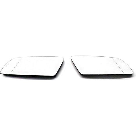 Linkes und rechtes weißes Heizspiegelglas für 5er E60-Reihe (1/5)
