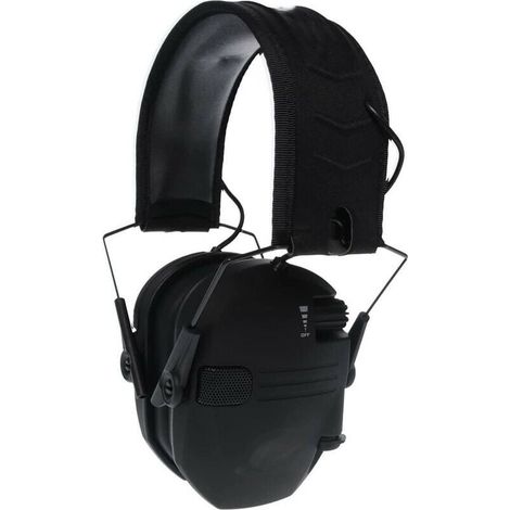SNQ – Casque antibruit actif pour tir – Protection auditive électronique – Réduction sonore jusqu'à 82 dB – Design pliable et léger – Pour chasse et tir (1/5)