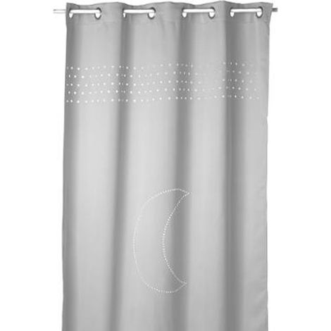 Rideau Occultant Lune 140x260cm Gris