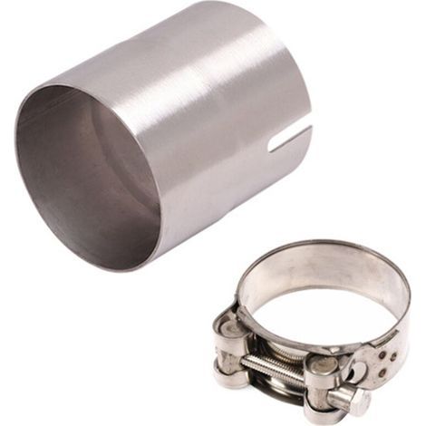 Réducteur Adaptateur Tuyau Échappement Moto Acier Inoxydable Diamètre 51Mm à 54Mm-Chrom (1/5)