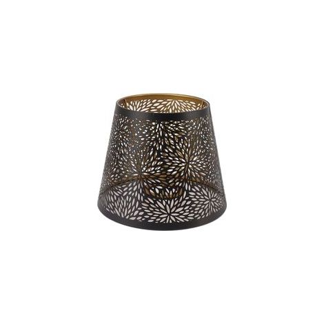 Abat-jour en métal 15 cm – Motif arbre forestier – Couvercle fer creux doré – Compatible E26/E27 – Pour éclairage moderne (1/4)