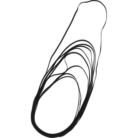 Ensemble de 10 Courroies de Platine Vinyle, Différentes Tailles de Spécifications, Remplacement de Courroie en Caoutchouc à Haute élasticité, Réduction des Bruits, pour (1/5)