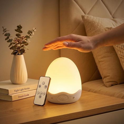 Lampe Chevet, Tactile, Dimmable, 3600mAh, LED, Enfant, Bebe, 6 Couleurs, Veilleuse, Confort, Maison (1/5)