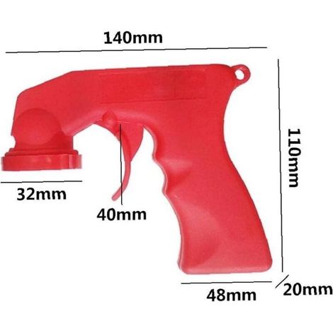 Adaptateur universel pour poignée d'outil de pulvérisation aérosol avec poignée ergonomique pour l'entretien et la réparation automobile