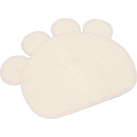 Tapis en sisal de forme élégante pour chats et chatons, permettant d'aiguiser leurs griffes et de protéger les meubles et les sols. (1/5)