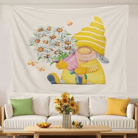 Tapisserie Murale - Polyester - 150 x 130 cm - Décoration Intérieure Chambre Salon Dortoir - 1 Pièce (1/5)