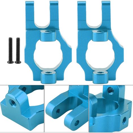 Support de moyeu avant amélioré pour RC Wltoys 12428, 12423, 12628 - Pièce de rechange bleue 1/12 (1/5)