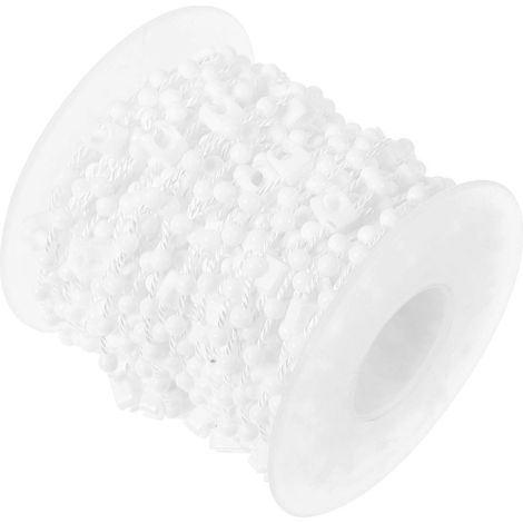 Chaînette de rechange à billes pour stores enrouleurs, cordon en plastique, accessoire pour stores résidentiels, 10 m, 1 rouleau (1/5)