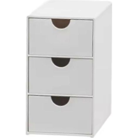 Schreibtisch-Organizer mit 3 Schubladen, multifunktionale Aufbewahrung, staubdicht, stapelbar (1/5)