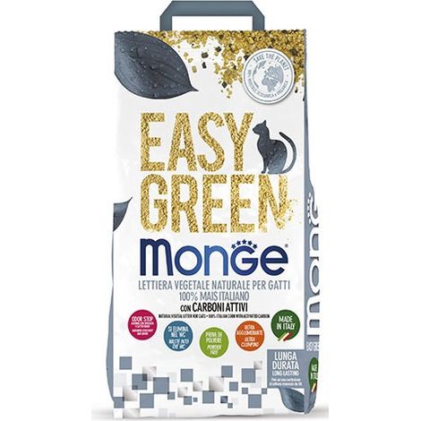 LETTIERA VEGETALE EASY GREEN CARBONE PER GATTI 10LT (1/5)