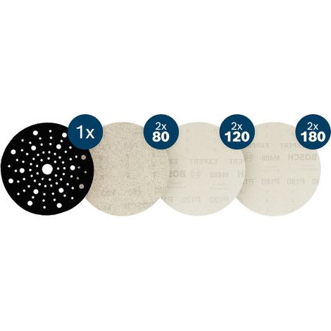 Bosch EXPERT M480 Sanding Net Set Random Orbital Sanders 150 mm 7 pcs 2608902481 (1/5)