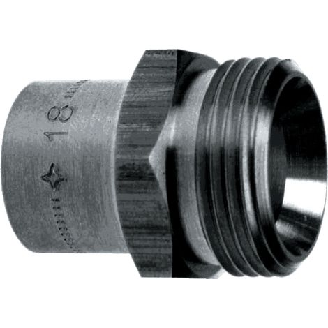 Mamelón recto macho JSC para soldar en cobre 20X27/CU 18
