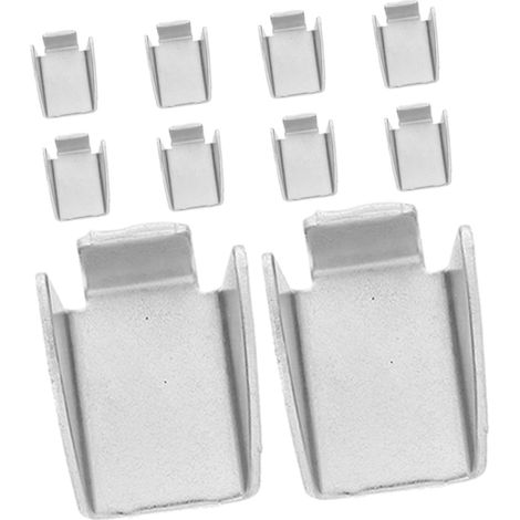 20 Pièces Supports Étagères Métalliques Clips de Fixation Triangulaires Épais pour Armoires Bureau et Cuisine Supports pour Panneaux Contreplaqué Mélaminé et Métal (1/5)
