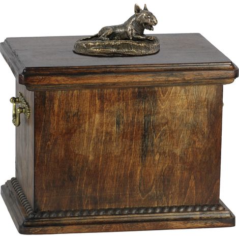 Bull Terrier, Bull Terrier II - urne funéraire pour chien, urne avec statuette, urne élégante de style classique par Art-Dog (1/5)