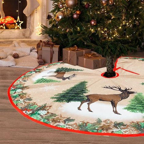 Tapis de sapin de Noël/Nouvel An de 84 cm (1/4)