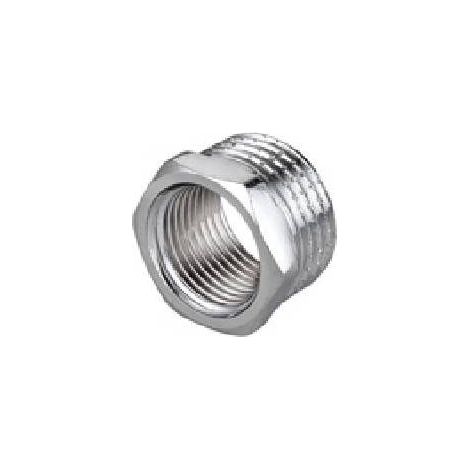 10 x RÉDUCTEUR HEXAGONAL MF EN LAITON CHROMÉ IBP Taille : 3/8" x 1/4"