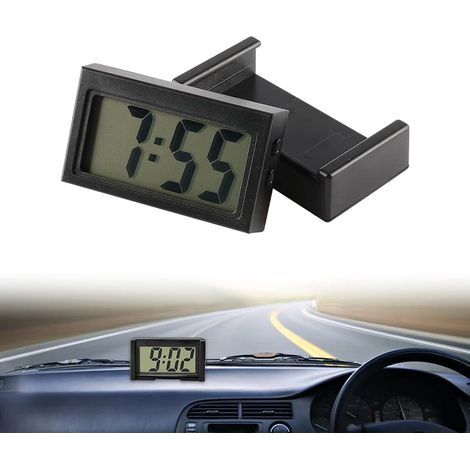 Horloge Numérique de Voiture Horloge de Voiture Mini Montre de Voiture Horloge Numérique LCD Horloge Numérique LCD Tableau de Bord Véhicule Électronique Horloge Numérique Horloge de Vo (1/5)