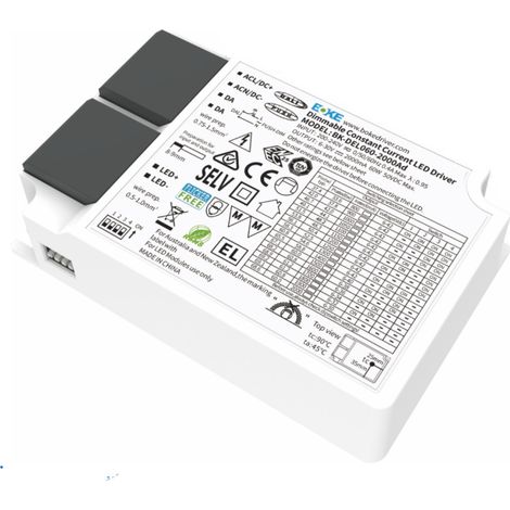 Driver BOKE Regulable DALI/PUSH 200-240V No Flicker Salida 6-30V 800-2000mA 60W BK-DEL060-B2000Ad 60 W (1/4)