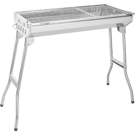 TrAdE Shop Traesio - Barbecue Grill Portatile Pieghevole A Carbone Campeggio Escursioni Picnic Giardino 638964 - (1/4)