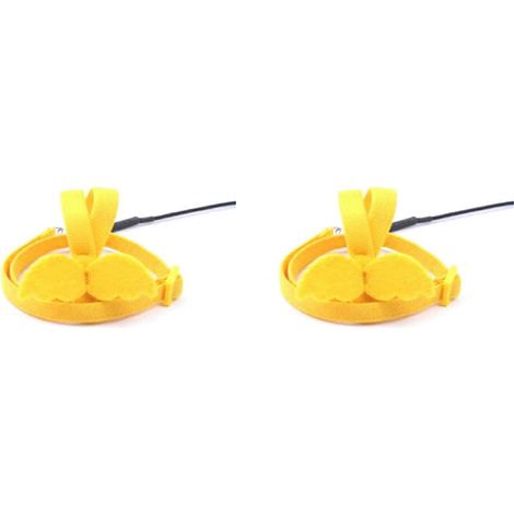 2X jaune perroquet oiseau laisse réglable harnais dressage Rope Anti Bite Flying bande doux Comfortable perroquet laisse (1/4)