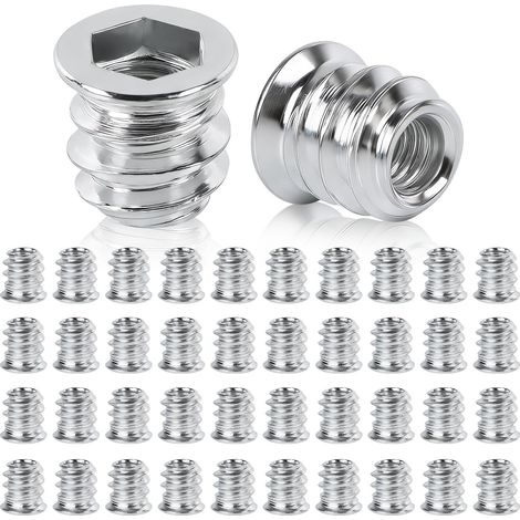 Inserts Filetés Bois Insert à Bois Écrou à Visser Douille M5x10mm (1/5)