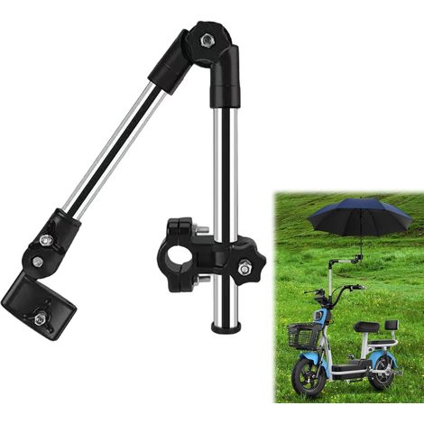 Inoxydable Support de Parapluie de Vélo Support de Montage de Parapluie Support de Parapluie Réglable à 360° Porte Parapluie pour Poussette (1/5)
