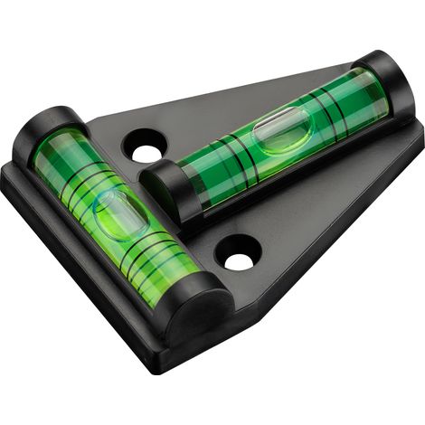 Wiltec Wasserwaage magnetisch Kreuzwasserwaage mit 2 Libellen, Magnetwasserwaage für Wohnmobil, Haushalt und Bau, kompakte Mini Wasserwaage aus ABS mit Magnetrückseite (1/5)