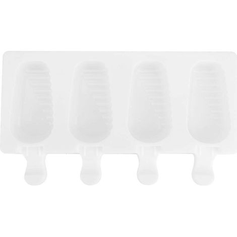 Rechteckige Silikon-Eisform, Set zur hausgemachten Eisherstellung, DIY-Küchengerät für gefrorene Desserts (1/5)