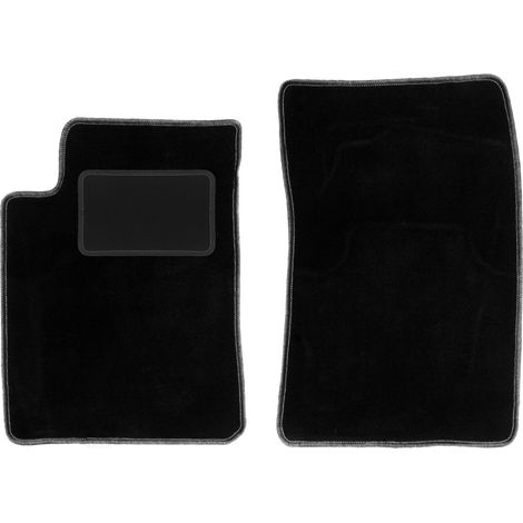 Alfombrillas delanteras negras para: SsangYong Kyron SUV (2005-2014)
