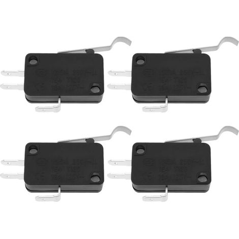 Microinterruptor SPDT Honeywell con disparador de clip, paquete de 4 unidades para montaje con tornillos.