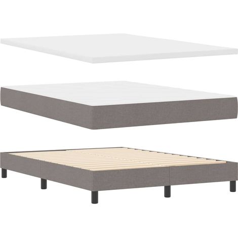 vidaXL Letto a molle con cuscino Talpa 200 x 140 cm Tessuto (1/5)