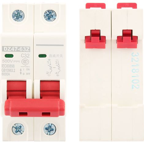 Miniatur-Photovoltaik-Leistungsschalter DC DZ47-63Z-2P 32A (1/5)