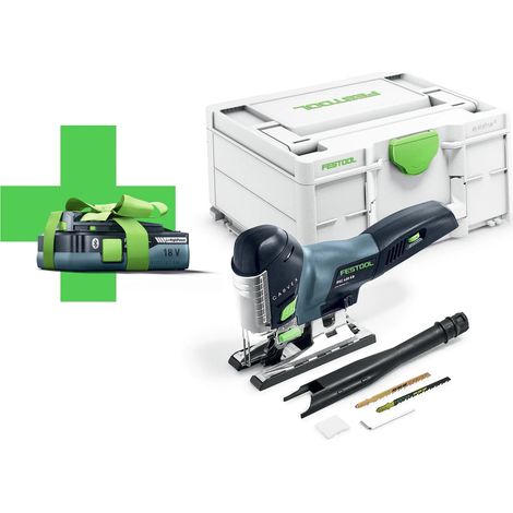 FESTOOL CALADORA DE PÉNDULO A BATERÍA PSC 420 EB-BASIC-4,0 CARVEX