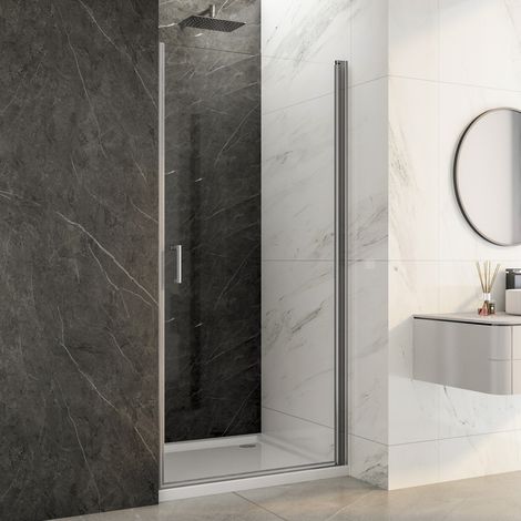 Boromal Duschtür 75x195 cm Nischentür Dusche Nano Glas Duschkabine Pendeltür Duschtrennwand Duschabtrennung (1/5)