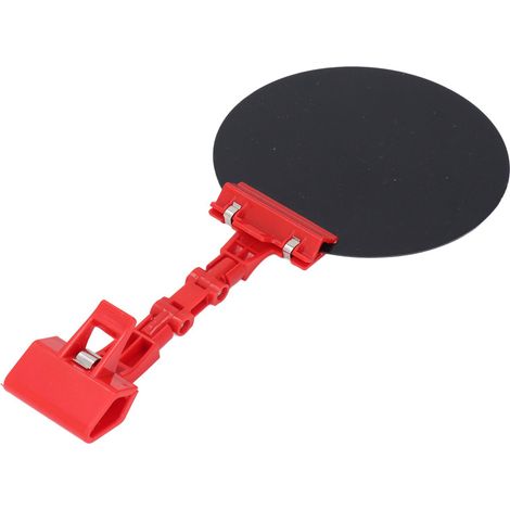 Panneau d'occultation pour soudage, diamètre 16 cm, changement de couleur automatique, fixation par clip, rouge (1/5)